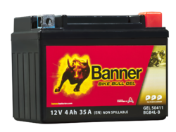 Banner GEL BGB4L-B, 12V 4Ah 40A (120x70x92mm)