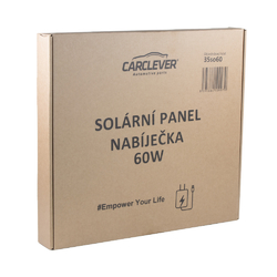 CarClever Solární panel - nabíječka 60W (3,33A)