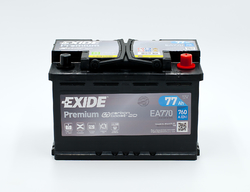 Exide Premium 12V 77Ah 760A, EA770 (278x175x190mm, pravá)