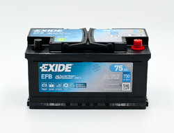 Exide EFB 12V 75Ah 730A, EL752 (315x175x175mm, pravá)