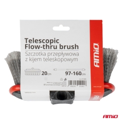 Teleskopický průtokový kartáč na mytí auta 97-160cm AMIO-01045