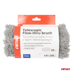 Teleskopický průtokový kartáč na mytí auta 141-240cm AMIO-01274