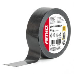 Izolační páska, černá 19mm x 9m AMiO-01429