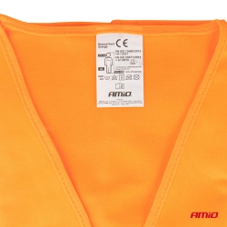 Reflexní vesta XL oranžová s certifikátem AMiO-01735