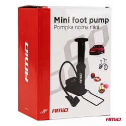 Kovová nožní pumpa s manometrem MINI PU03