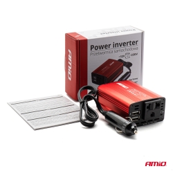 Měnič napětí AMiO 12V/230V 150W/300W 2xUSB PI01