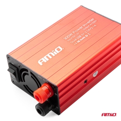 Měnič napětí AMiO 12 V/220V 300W/600W 2xUSB PI03