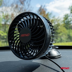 Ventilátor do auta s přísavkou 6" 12V