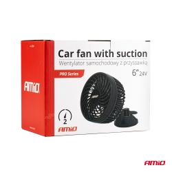 Ventilátor do auta s přísavkou 6" 24V