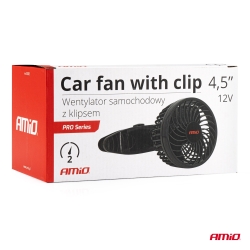 Ventilátor do auta s klipem 4,5" 12V