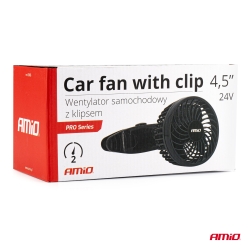 Ventilátor do auta s klipem 4,5" 24V