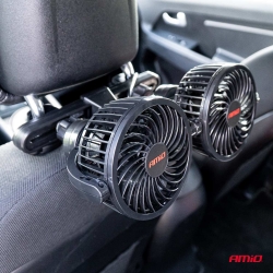 Ventilátor do auta pro opěrku hlavy 2x4" 12V