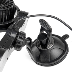 Ventilátor do auta s přísavkou 2x4" 12V