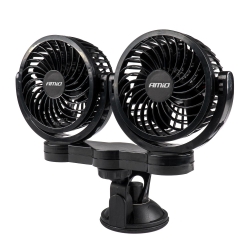 Ventilátor do auta s přísavkou 2x4" 24V