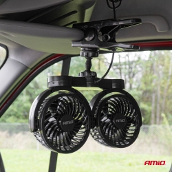 Ventilátor do auta s klipem 2x4" 24V