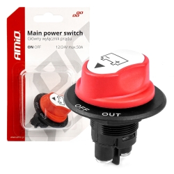 Hlavní vypínač autobatérie 12/24V max.50A AMiO-03025