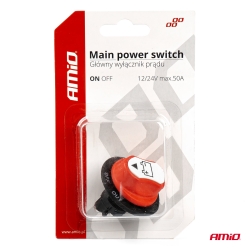Hlavní vypínač autobatérie 12/24V max.50A AMiO-03025