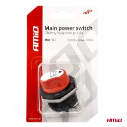 Hlavní vypínač autobatérie 12/24V max. 200A AMiO-03027
