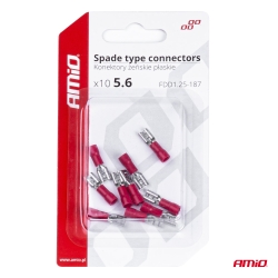 Elektrické konektory – samice (násuvka) 5.6mm 0.5-1.5mm2 10A 10 ks