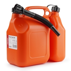 Kanystr na benzín dvoukomorový plastový 6L + 2,5L AMiO-03208