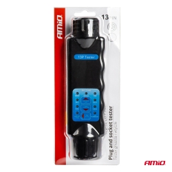 Tester zásuvek a zástrček přívěsů 13PIN AMIO-03226