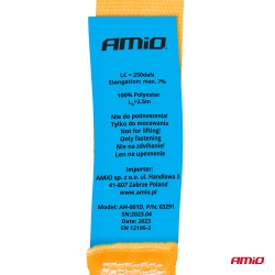 Pás se samoutahovací přezkou 2,5m x 25mm AMiO-03291
