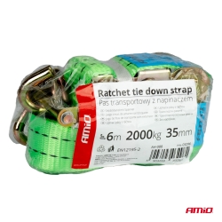 Upínací popruh s ráčnou 2000kg 38mm 6m