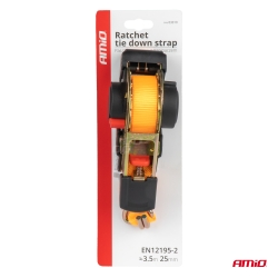 Upínací pásy s ráčnou 1000/500kg 38mm 4m J-TYPE AMiO-03321