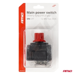 Hlavní vypínač autobaterie hebel 12-48V max.300A AMIO-03838