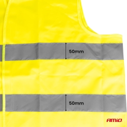 Reflexní vesta XL žlutá s certifikátem AMiO-03934