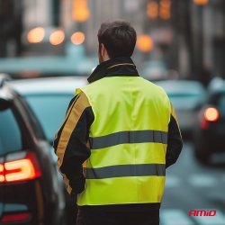 Reflexní vesta XL žlutá s certifikátem AMiO-03934