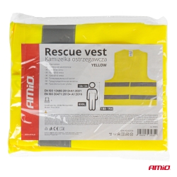 Reflexní vesta XXXL žlutá s certifikátem AMiO-03935