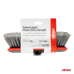 Teleskopický průtokový kartáč na mytí auta 171-300cm AMIO-03952
