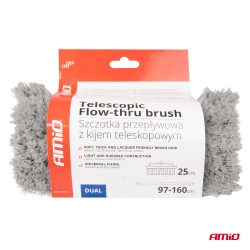 Teleskopický průtokový kartáč na mytí auta 97-160cm AMIO-03953