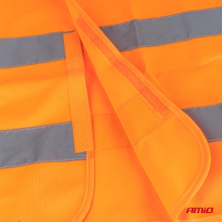 Reflexní vesta XXL oranžová s certifikátem AMiO-03985