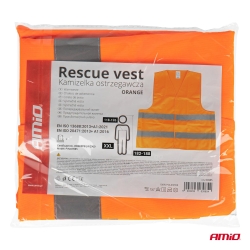 Reflexní vesta XXL oranžová s certifikátem AMiO-03985
