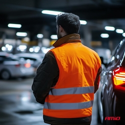 Reflexní vesta XXL oranžová s certifikátem AMiO-03985