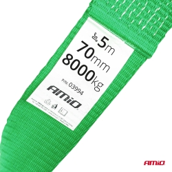 Popruh 8000kg 70mm 5m HAK + UCHO AMIO-03994
