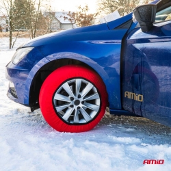 Textilní sněhové řetězy XS EN16662-1 Önorm V5121 2 ks AMIO-04079