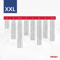 Textilní sněhové řetězy XXL EN16662-1 Önorm V5121 2 ks AMIO-04084