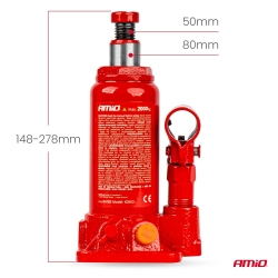Hydraulický pístový zvedák 2T v PVC boxu AMIO-04182