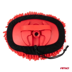 Teleskopický průtokový kartáč z mikrovlákna na mytí aut 67-100 cm AMiO-04342