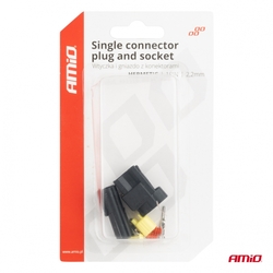 Sada elektrických konektorů vodotěsných 1 PIN 2,2 mm AMiO-04345