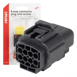 Sada elektrických konektorů vodotěsných 8 PIN 2,2 mm AMiO-04350