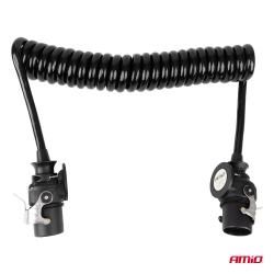 Spirálový kabel TIR 2x 15 PIN 5m 24V AMIO-04382