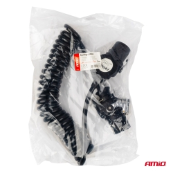 Spirálový kabel TIR 2x 7 PIN typ EBS 5m 24V AMIO-04383