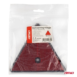Červený výstražný reflexní trojúhelník AMiO-04384