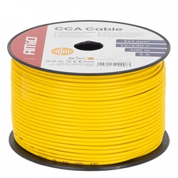 Vodič reproduktoru jednožilový CCA 1x1mm2 100m 5A 12/230V AMiO-04448