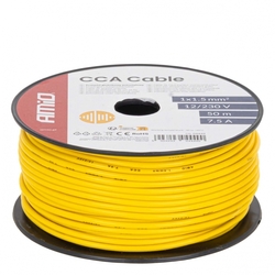 Vodič reproduktoru jednožilový CCA 1x1.5mm2 50m 7.5A 12/230V AMiO-04449