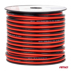 Vodič reproduktoru dvoužilový CCA 2x2.5mm2 50m 12.5A AMiO-04460
